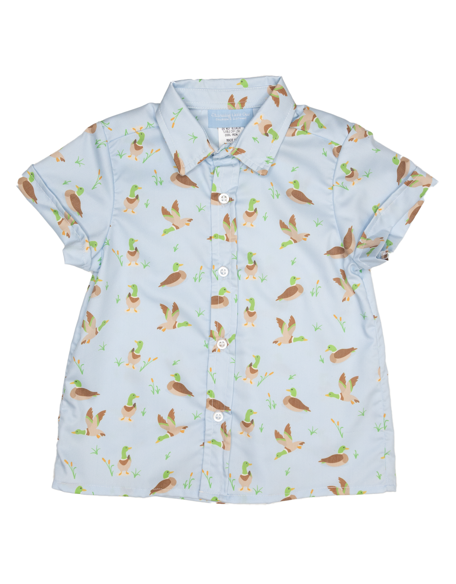 Charming Little One GQ1966 Duckling Friends Oxford Shirt