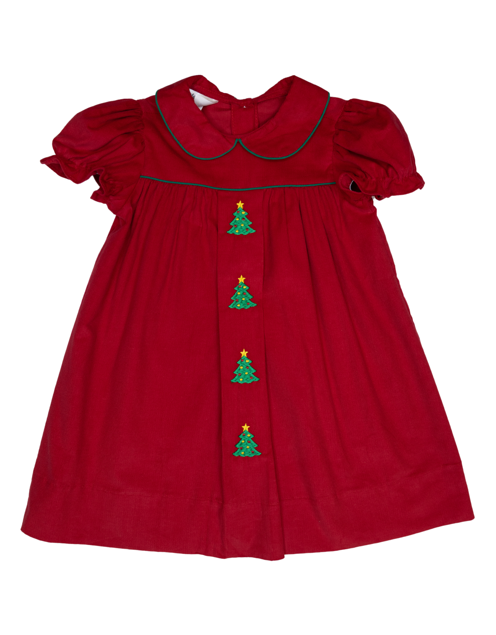 Baby Blessings BB1406 Red Christmas Tree Claire Dress