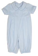 Charming Little One GQ1276 Light Blue Corduroy Charles Romper