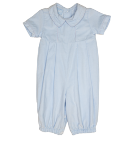 Charming Little One (6 Month) Light Blue Corduroy Charles Romper