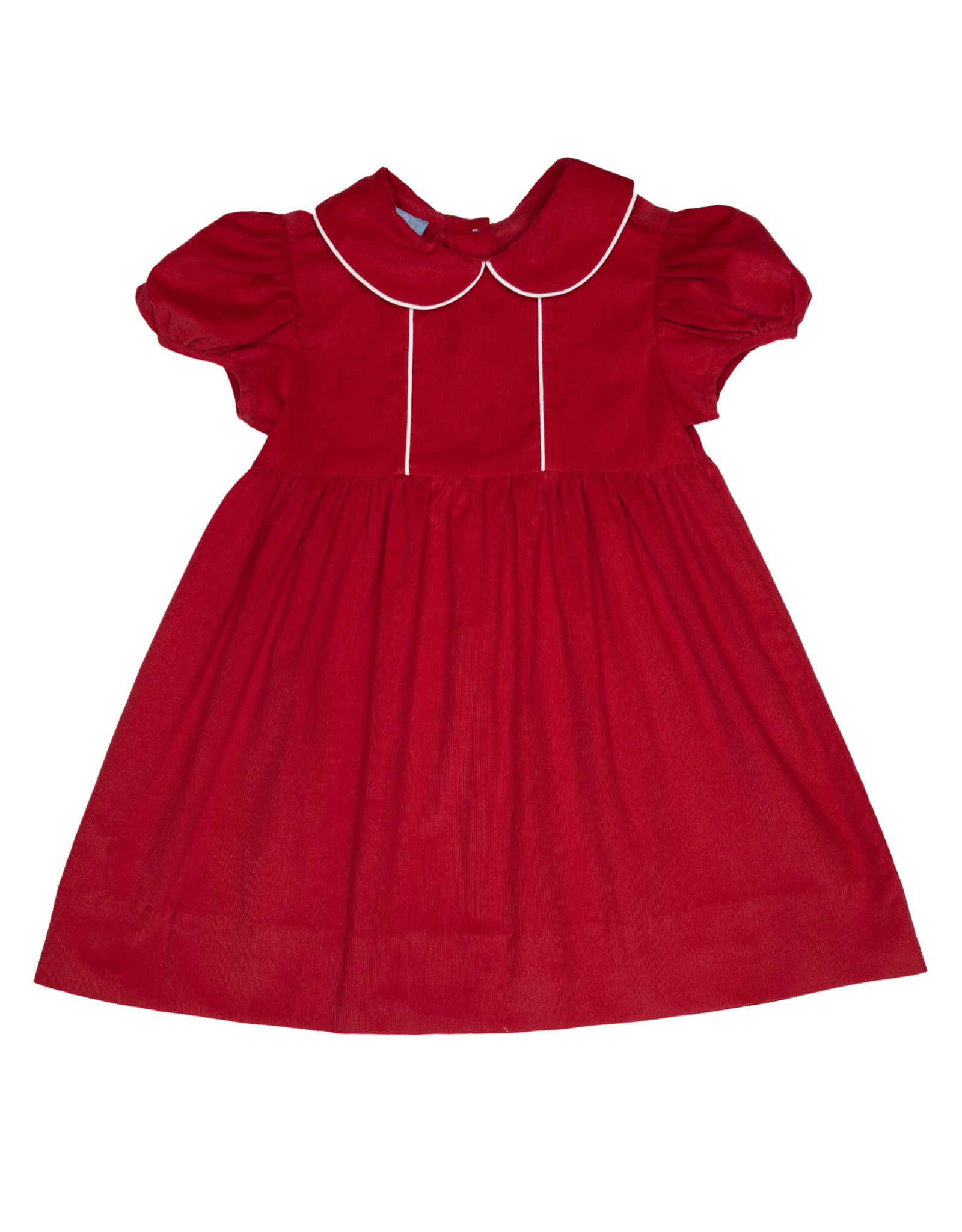 Charming Little One GQ1217 Red Corduroy Claire Dress