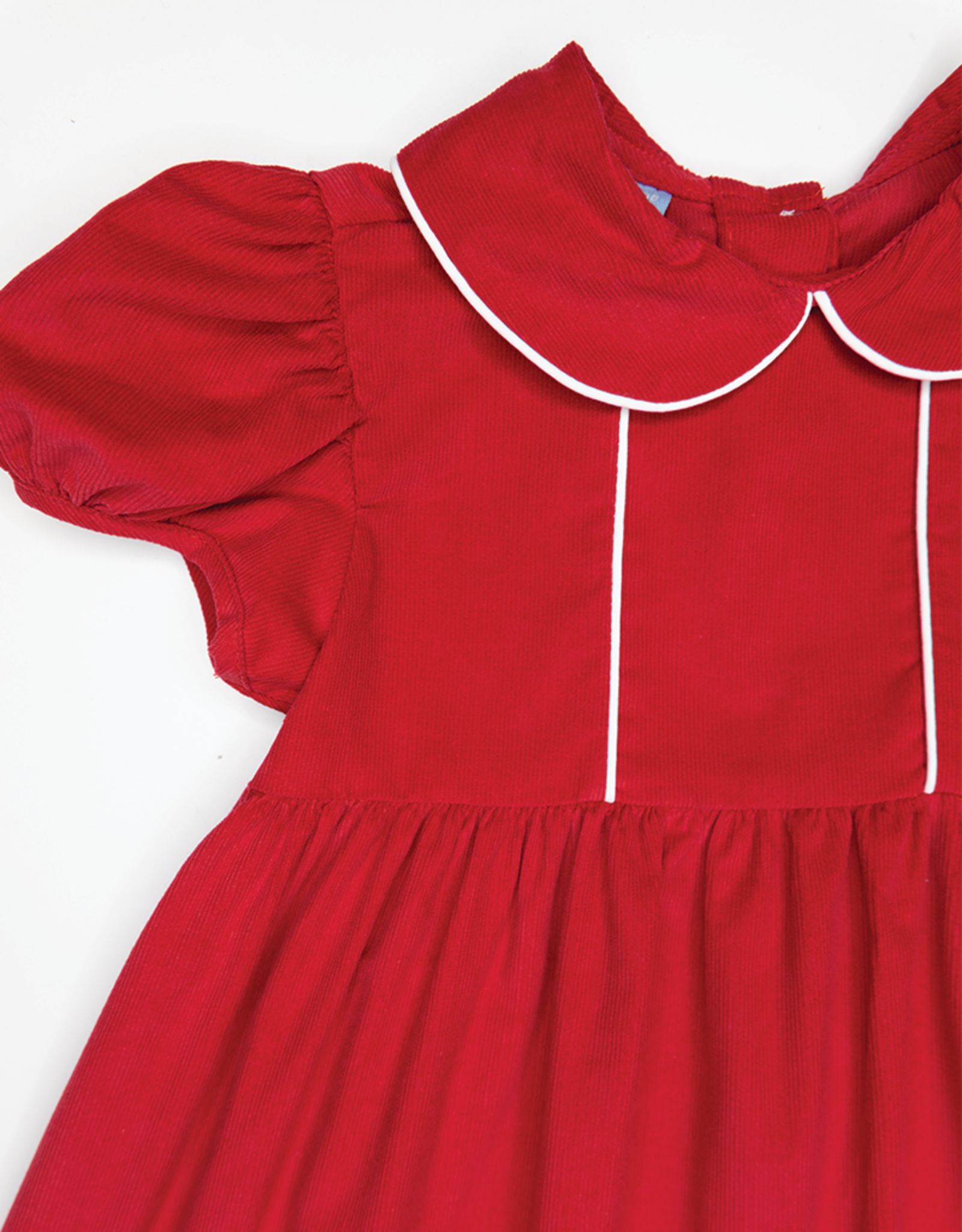 Charming Little One GQ1217 Red Corduroy Claire Dress