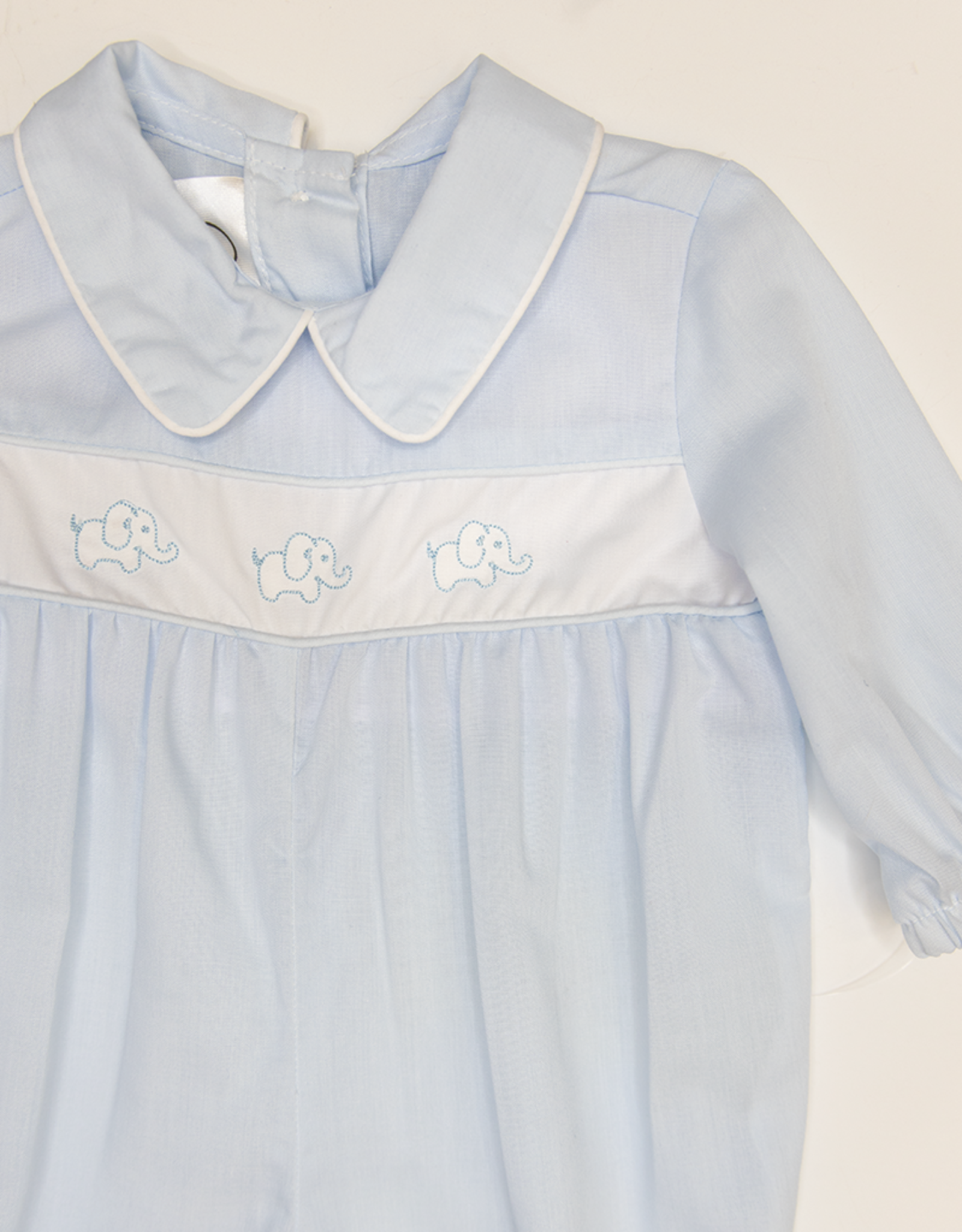 Baby Blessings BB1018 Blue Elephant Joseph Romper