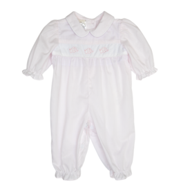 Baby Blessings Pink Elephant Leilani Romper