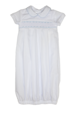 Baby Blessings BB0724 Elliot White Smocked Bag