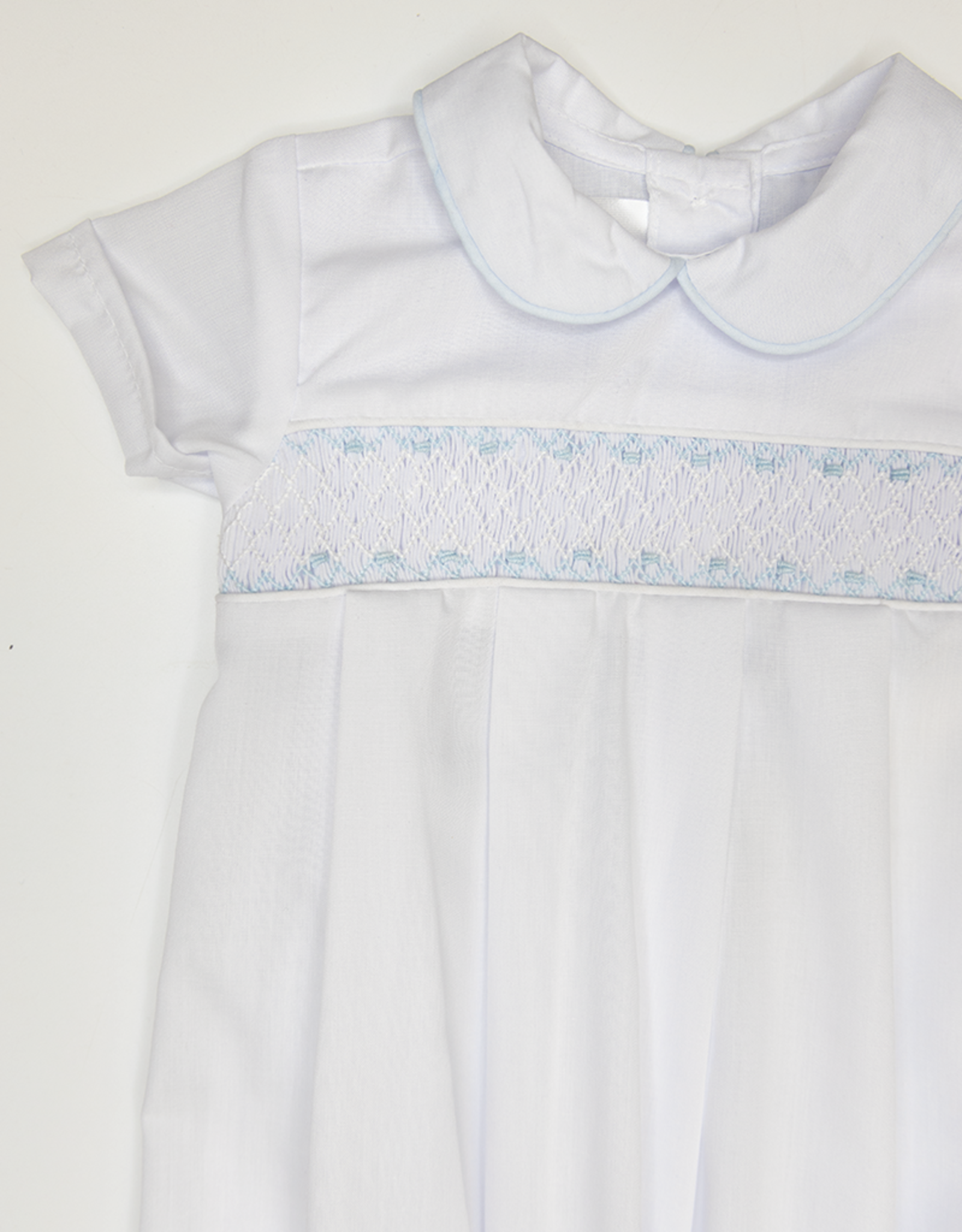 Baby Blessings BB0724 Elliot White Smocked Bag