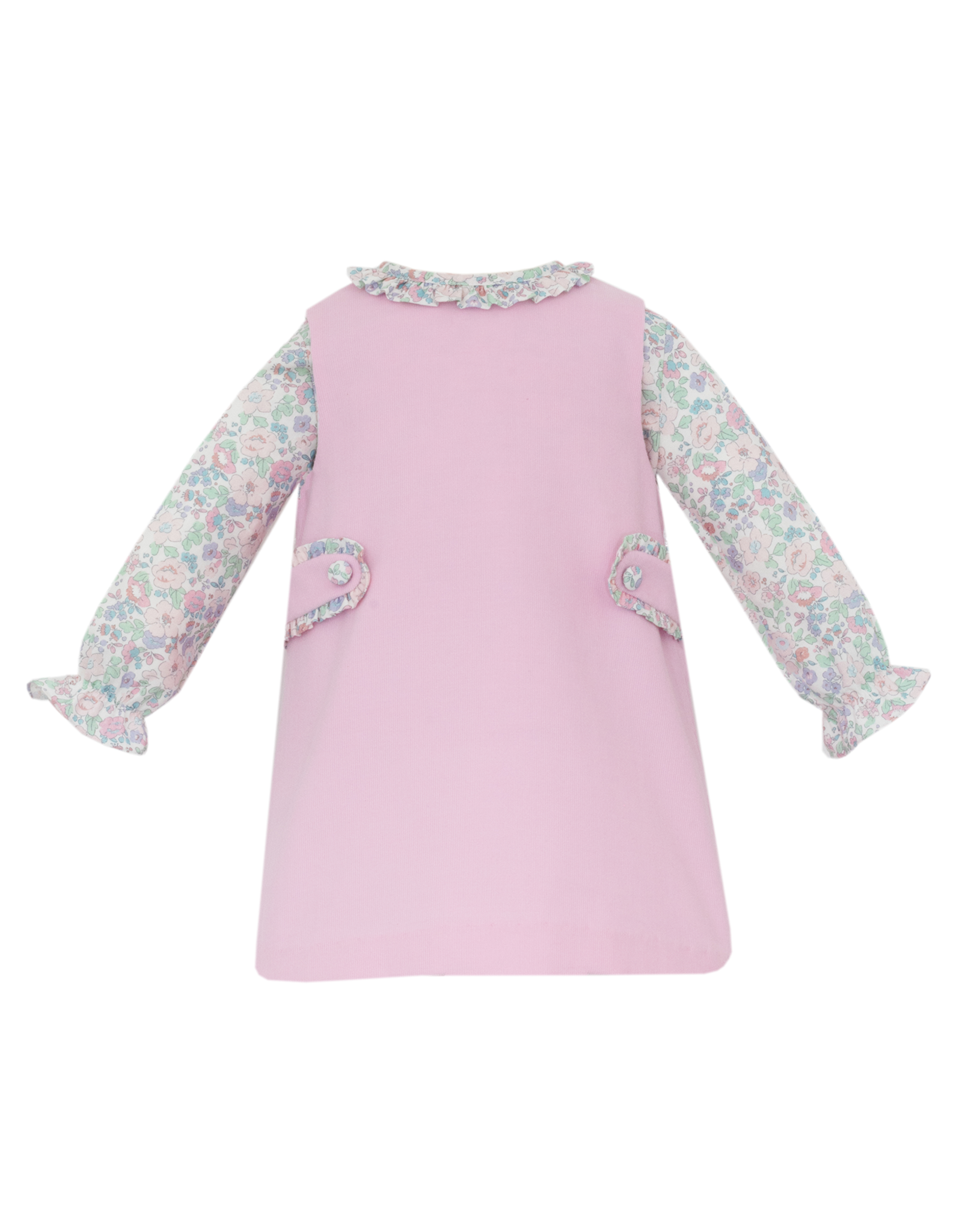 Petit Bebe 190D Pink Jumper w/ Liberty Print Blouse