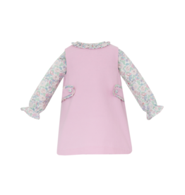 Petit Bebe Pink Jumper w/ Liberty Print Blouse