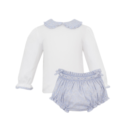 Petit Bebe Blue Liberty Print Bloomer Set