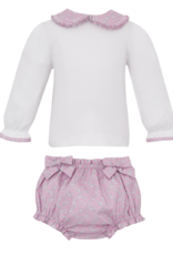 Petit Bebe 161C Pink Liberty Print Bloomer Set