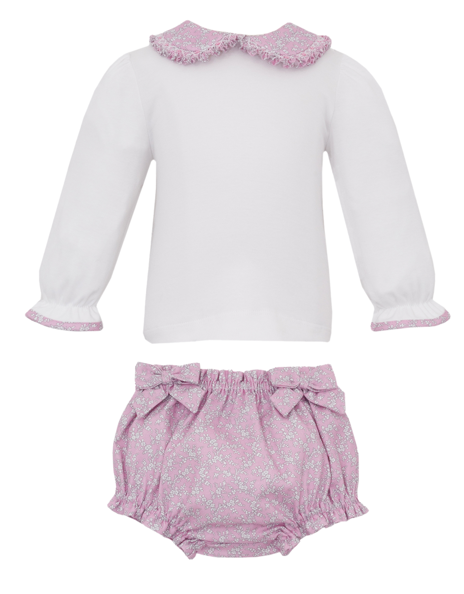 Petit Bebe 161C Pink Liberty Print Bloomer Set