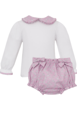 Petit Bebe 161C Pink Liberty Print Bloomer Set