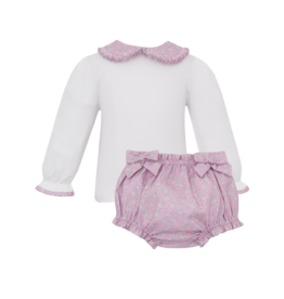 Petit Bebe Pink Liberty Print Bloomer Set
