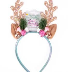 GreatPretenders Holiday Rudolph Headband Pink/Mint