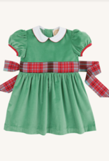 TBBC Cindy Lou Sash Dress Kiawah Green Wilson Plaid