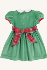 TBBC Cindy Lou Sash Dress Kiawah Green Wilson Plaid