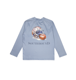South Bound (Size 2T) Long Sleeve Performance Tee Football