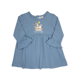 Three Sisters Away in a Manger Dress