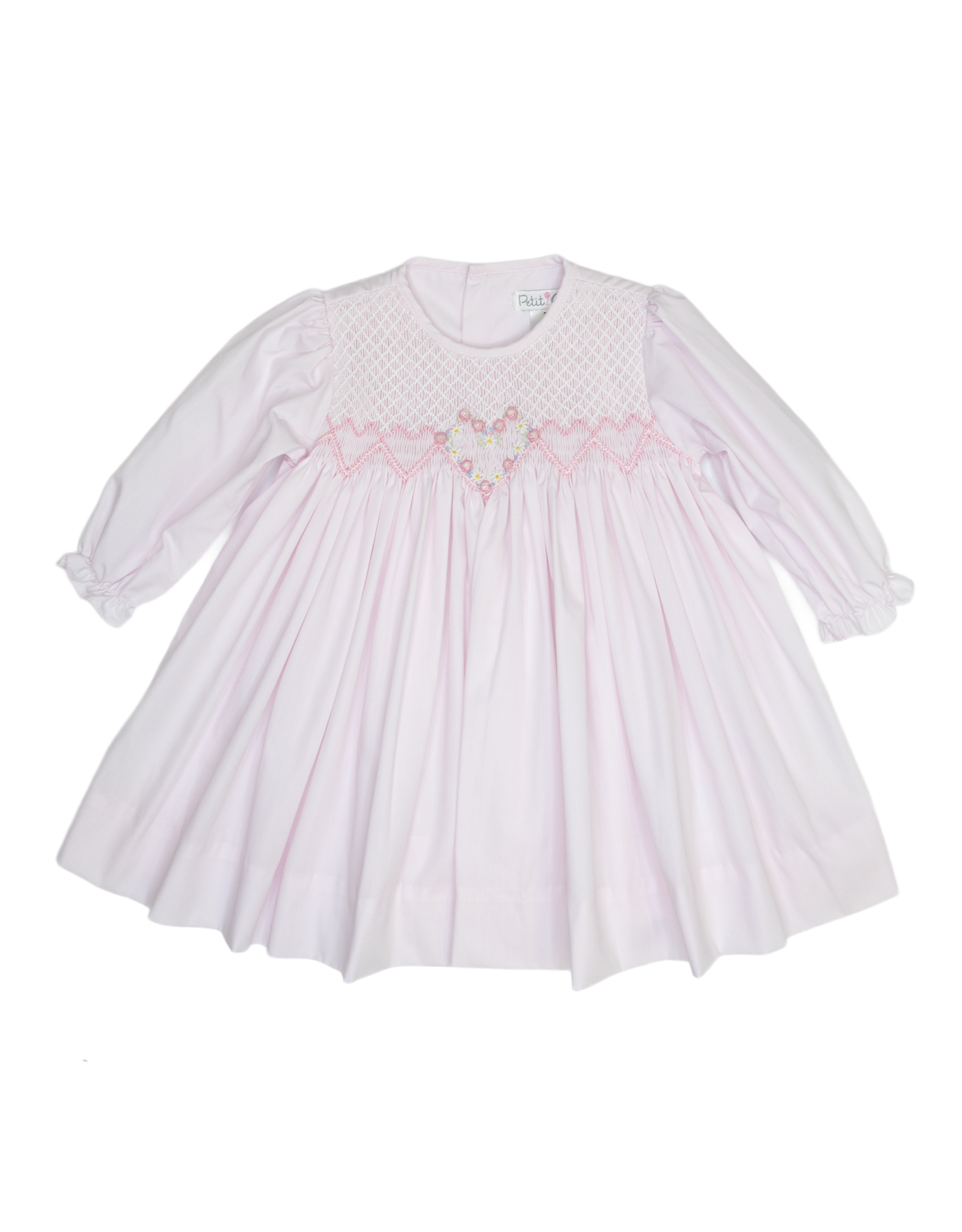 Petit Ami 2-3347 Smocked Heart Dress