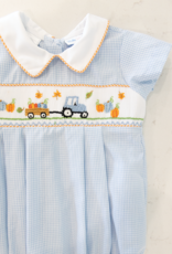 Lulu Bebe LBF25 Blake Smocked Pumpkin Bubble