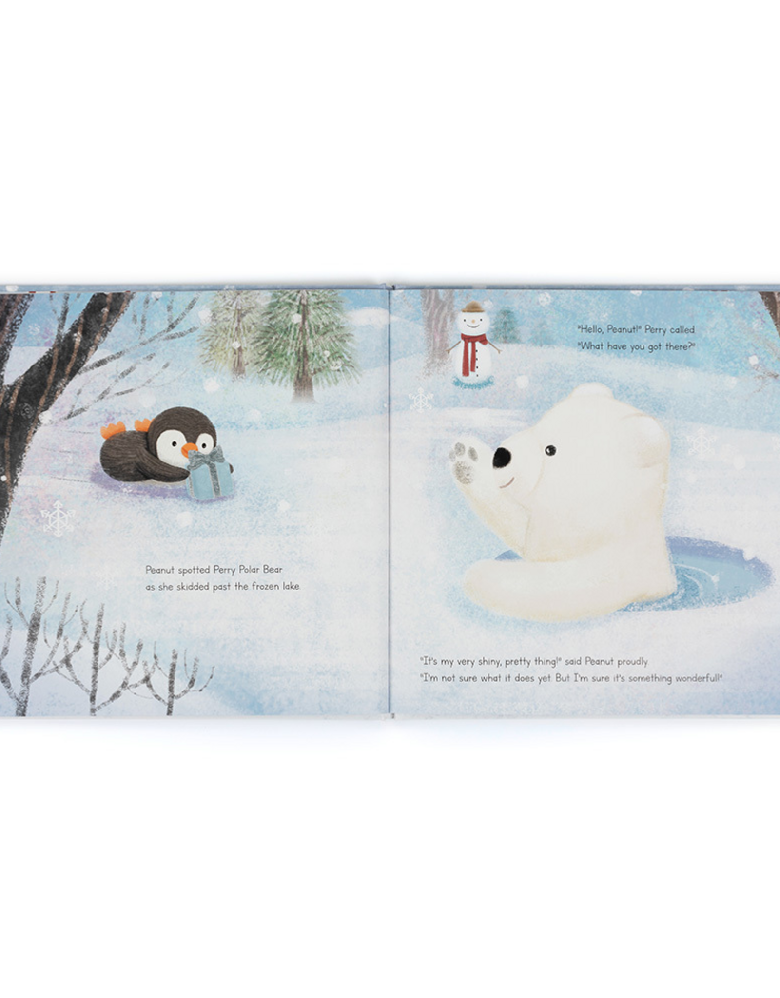 Jellycat Peanut Penguin's Perfect Present Book