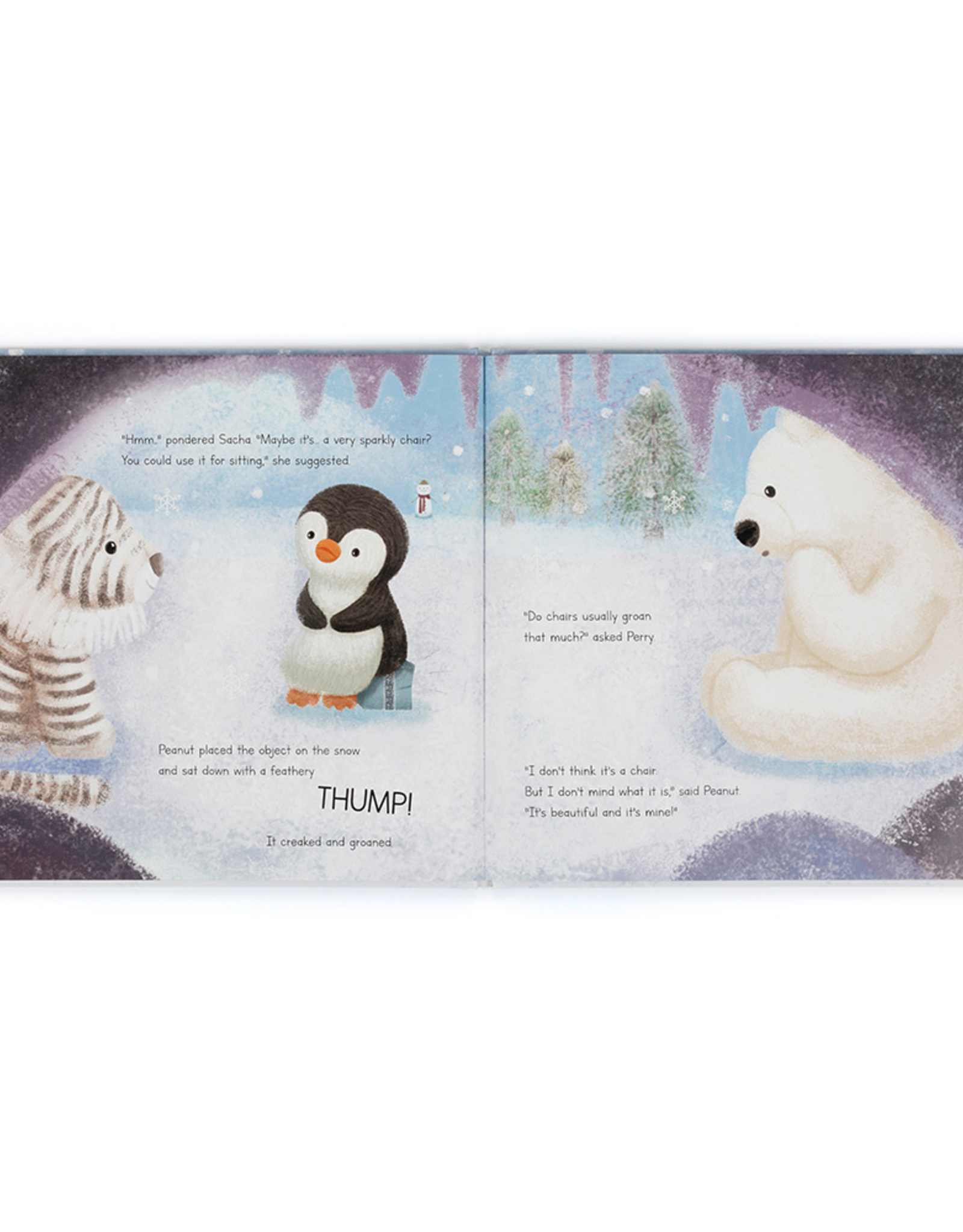 Jellycat Peanut Penguin's Perfect Present Book
