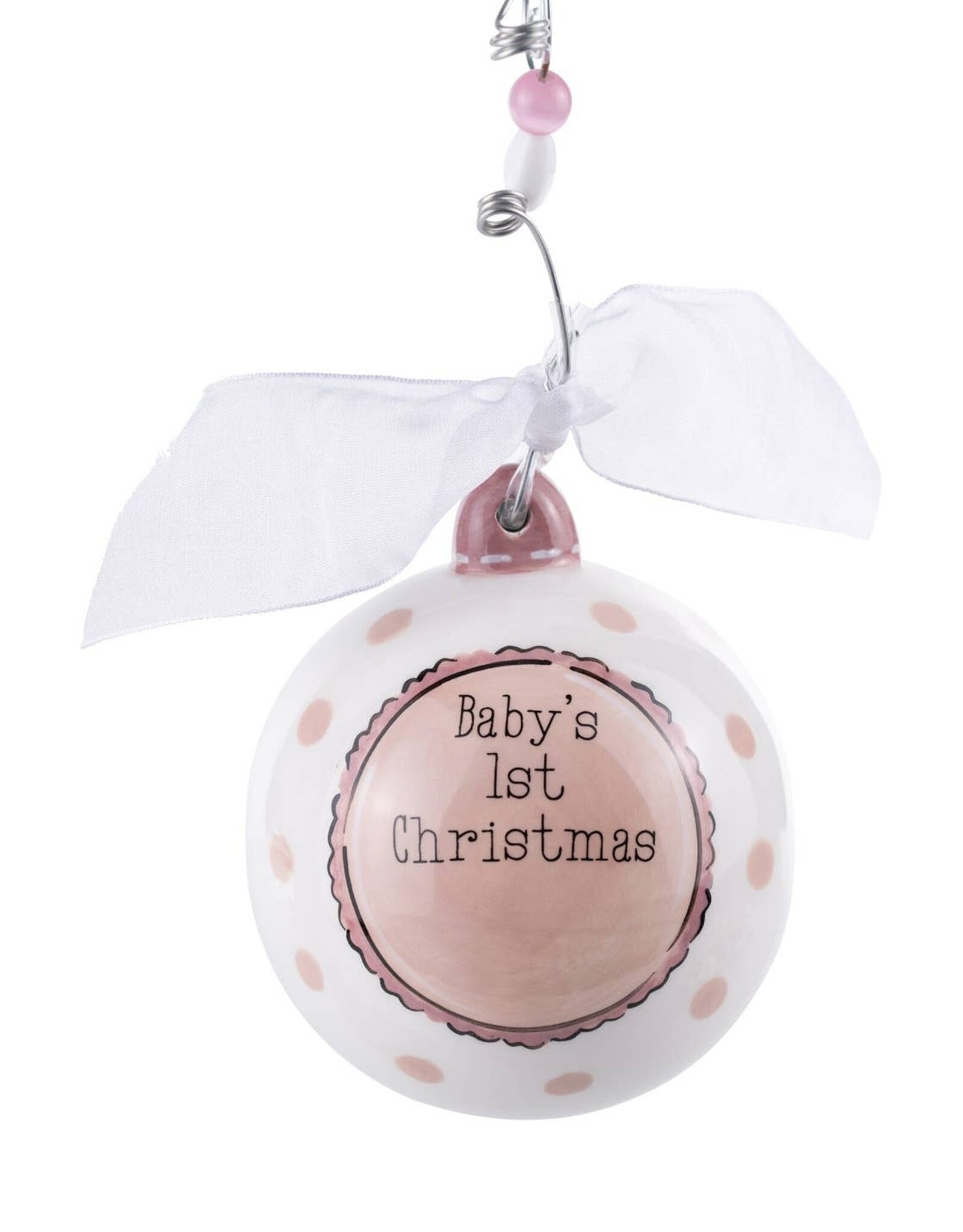 Glory Haus Baby's 1st Pink Rocking Horse Ornament