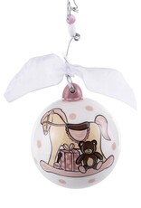Glory Haus Baby's 1st Pink Rocking Horse Ornament