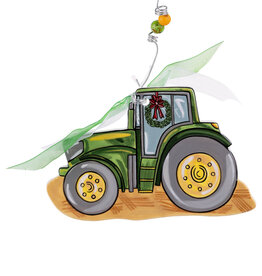 Glory Haus Tractor Christmas Ornament