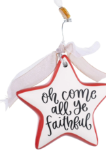 Glory Haus Come All Ye Faithful Star Ornament