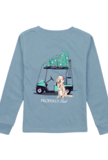 Properly Tied PT25 LS Tee Steel Blue Santa's Caddy