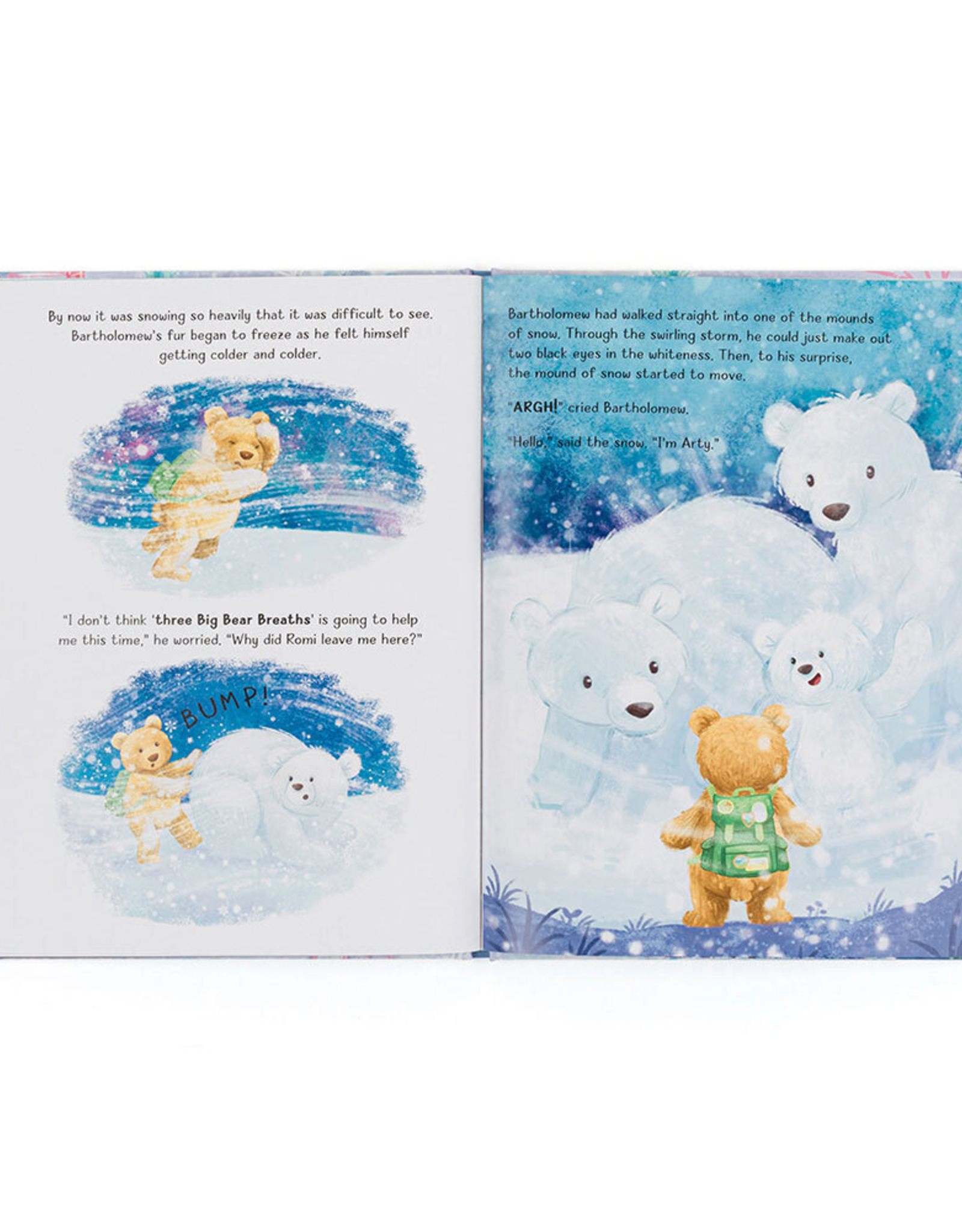 Jellycat Bartholomew Bear and the Snow Giants book