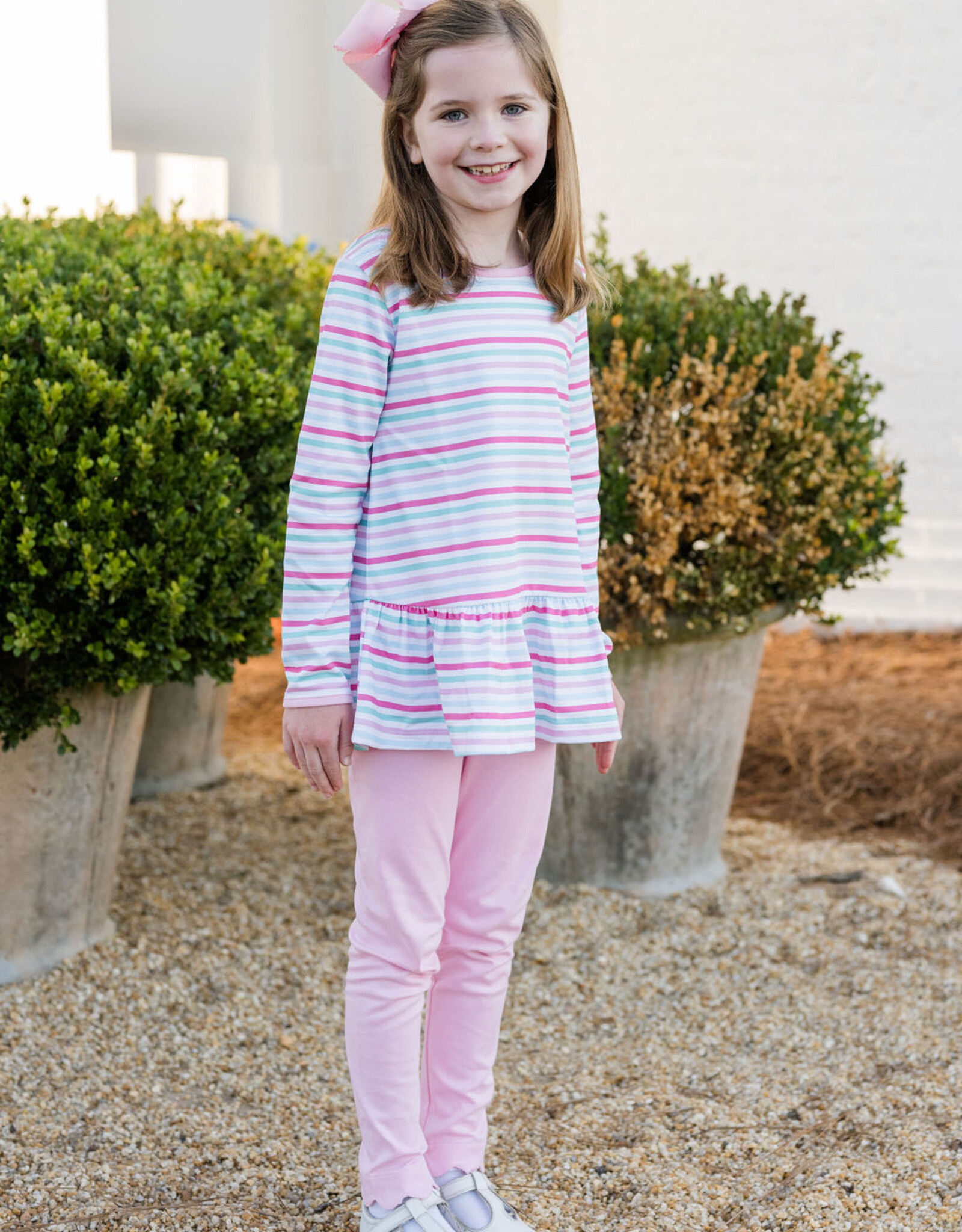 James and Lottie JL25 Peggie Legging Set Stripe Knit