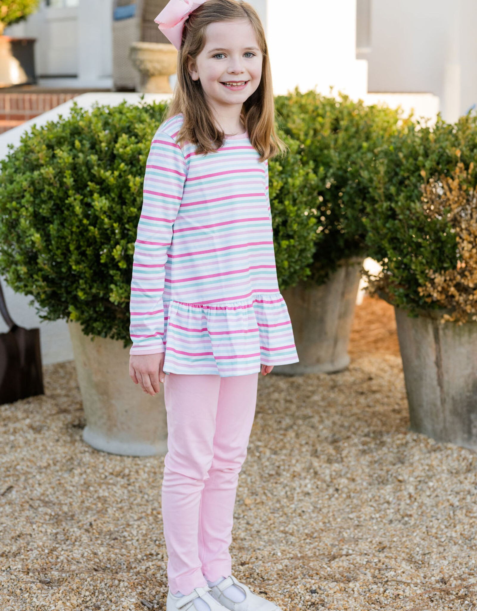 James and Lottie JL25 Peggie Legging Set Stripe Knit