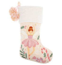 Stephen Joseph Embroidered Christmas Stocking Fairy