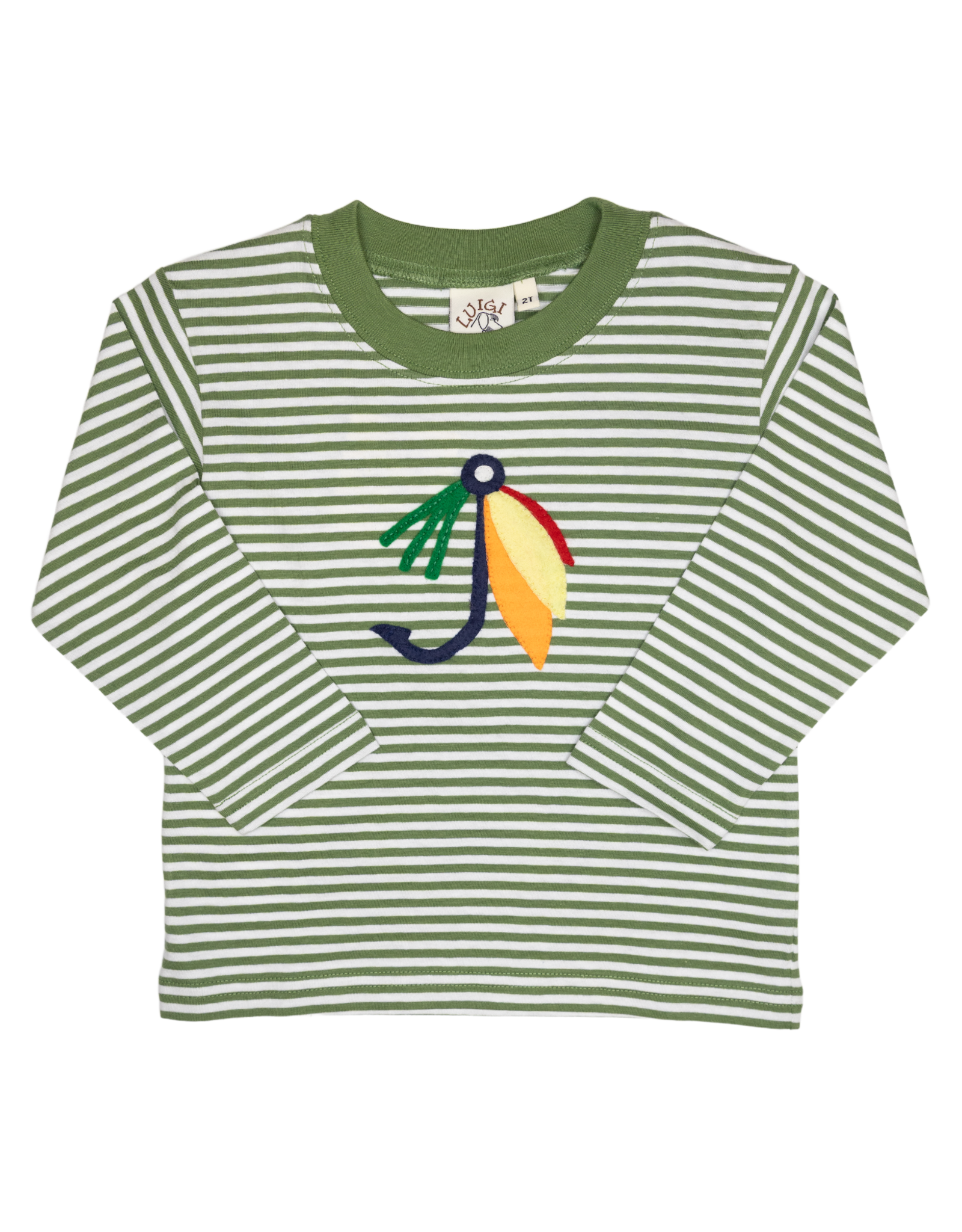 Luigi F25 LS Shirt Green Fishing Lure