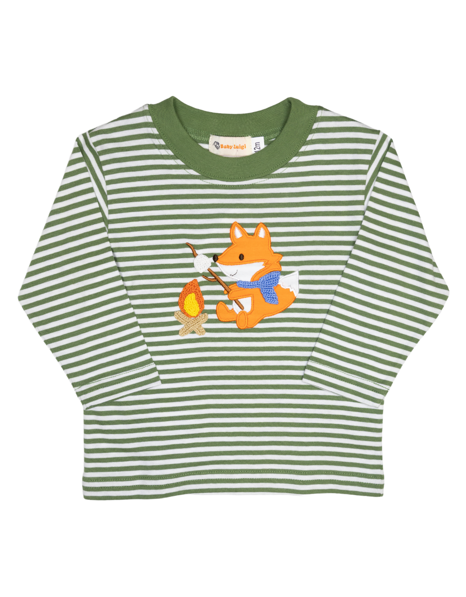 Luigi F25 LS Shirt Green Fox/Campfire