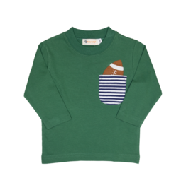 Luigi Long Sleeve Shirt Green Football Pocket