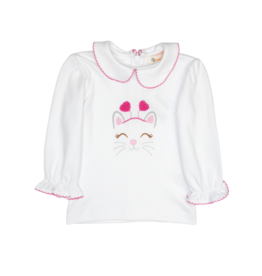 Luigi Shirt White Cat Face