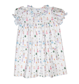 Lulu Bebe Ashley Nutcracker Button Front  Dress