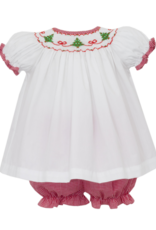 Petit Bebe 143C Trees Bows Smocked Bloomer Set
