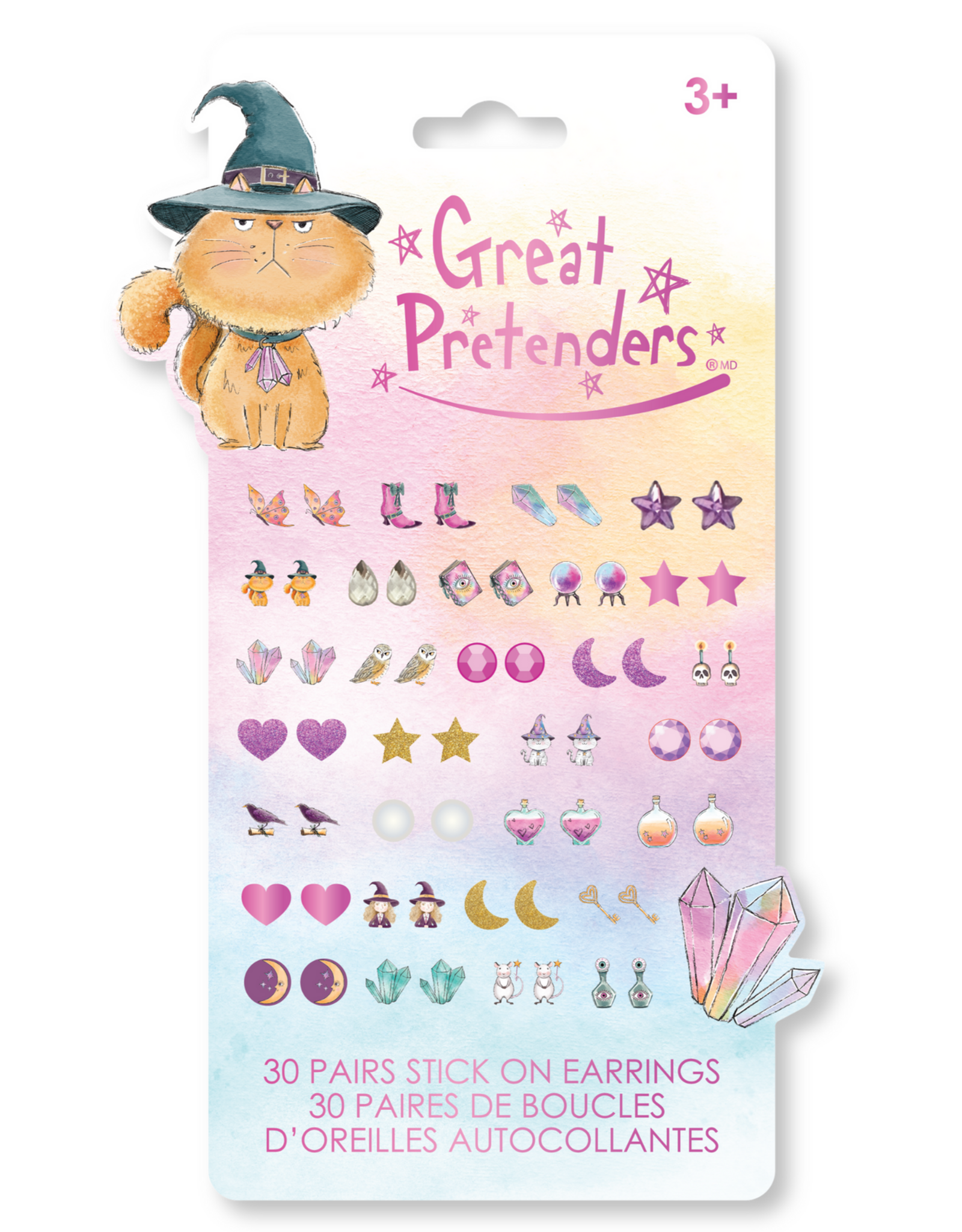 GreatPretenders 87527 Grumpy Cat Spelltastic Sticker Earrings