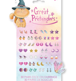 GreatPretenders Grumpy Cat Spelltastic Sticker Earrings