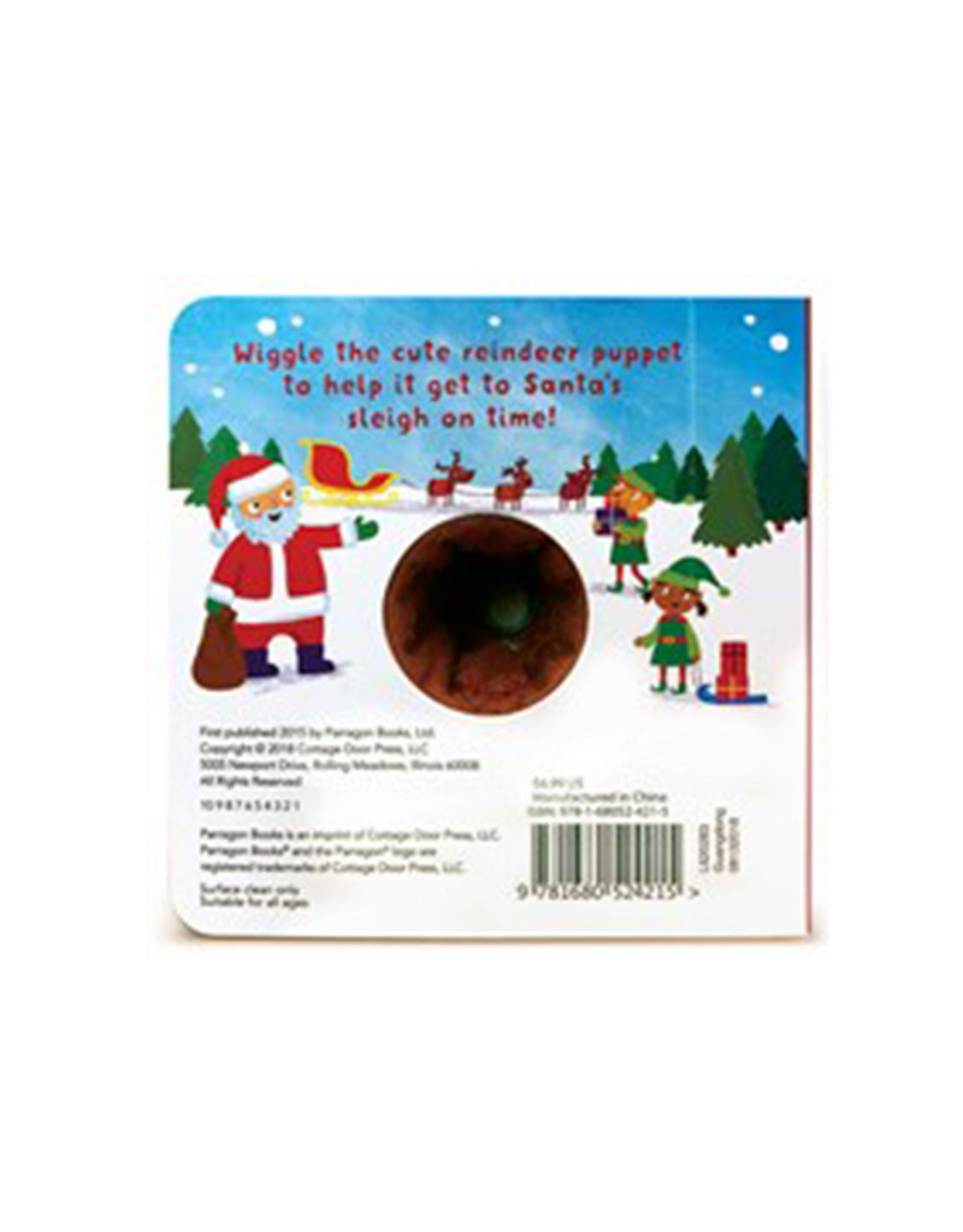 Cottage Door Press Jingle, Jingle Little Reindeer Finger Puppet board book