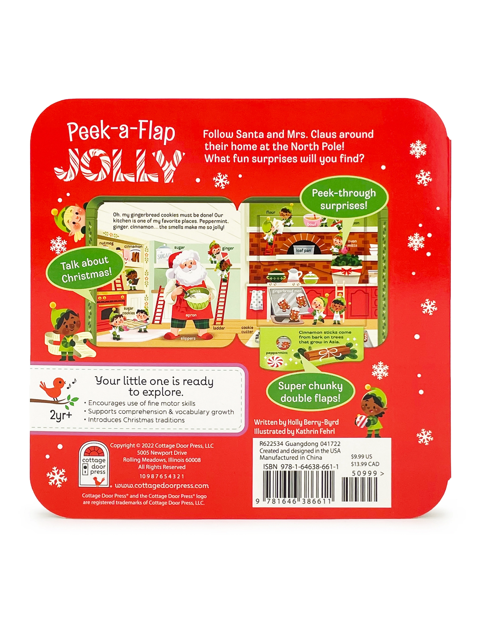 Cottage Door Press JOLLY Peek A Flap board book