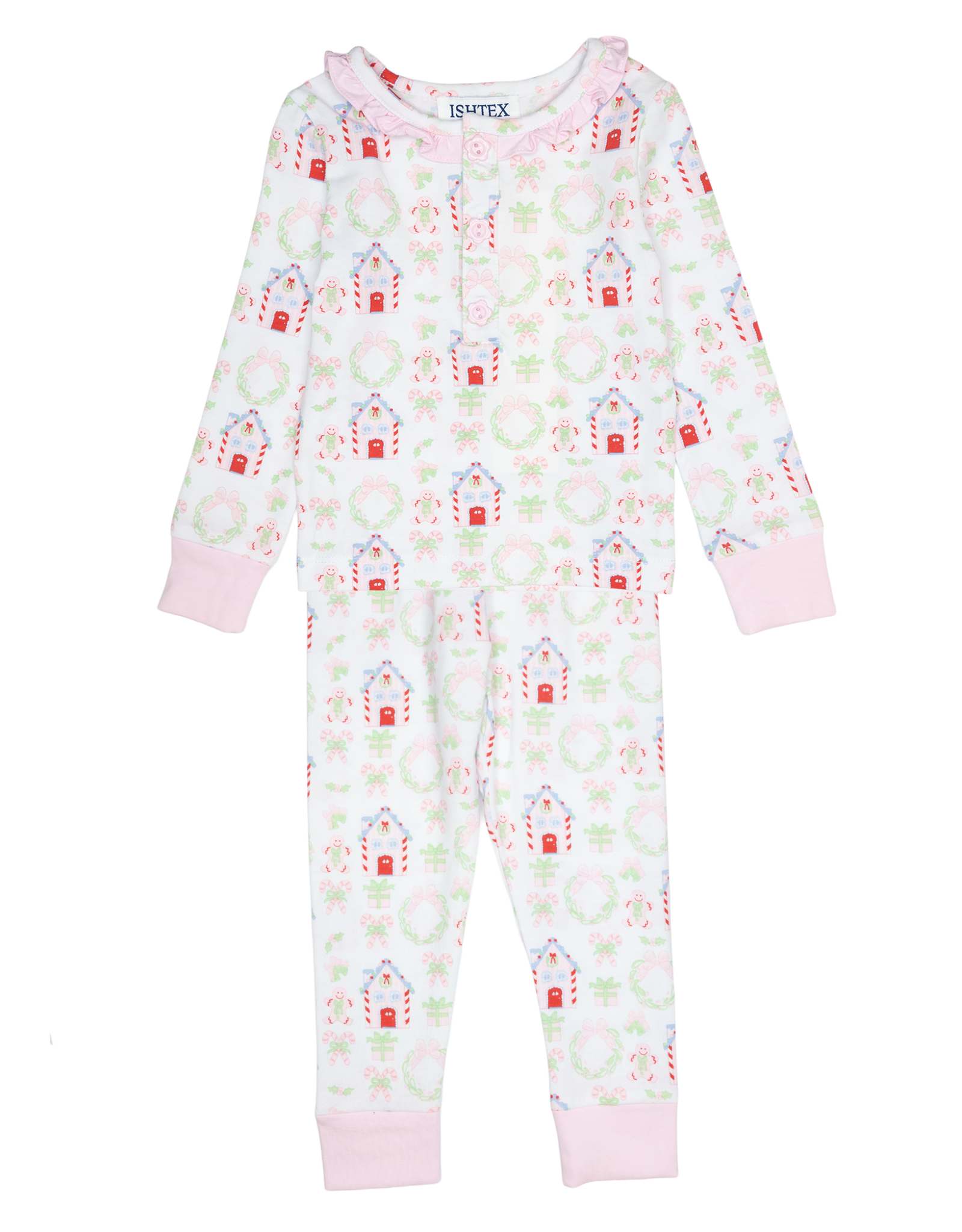 Ishtex 5F178 Gingerbread PJ Set