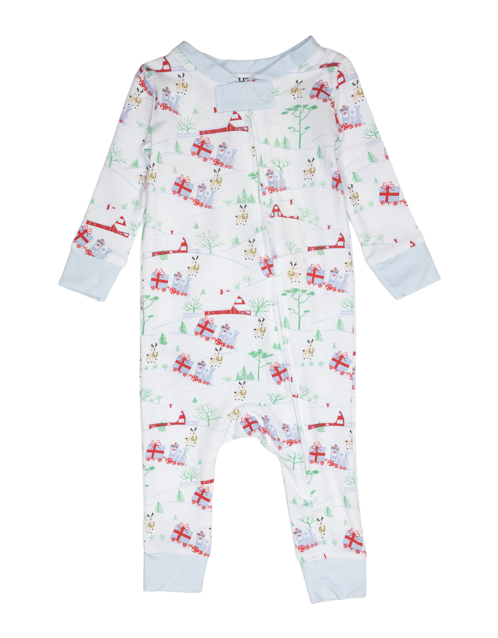 Ishtex 5F173 Christmas Train Playsuit