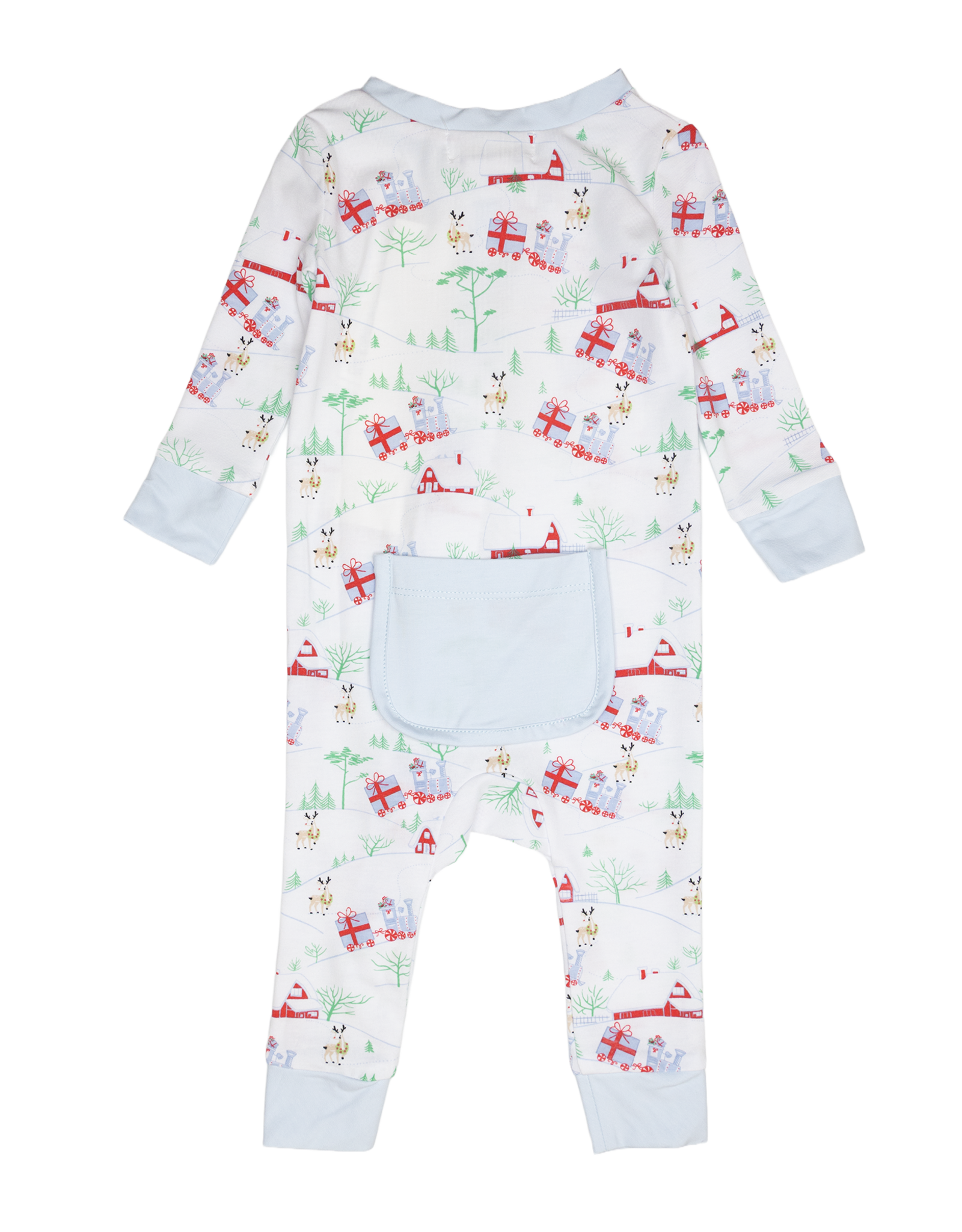 Ishtex 5F173 Christmas Train Playsuit