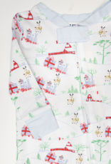 Ishtex 5F173 Christmas Train Playsuit