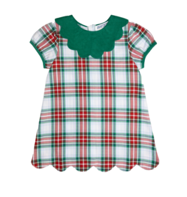 Ishtex Red/Green Plaid Dress